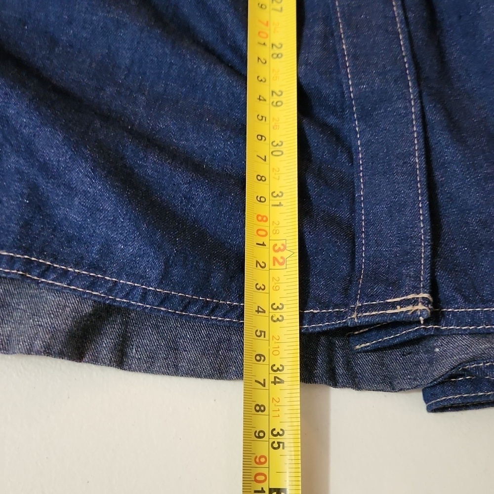 Koret City Blue Skirt Womens Size Jean Denim Blue Button-Down Maxi Vintage - Picture 8 of 8